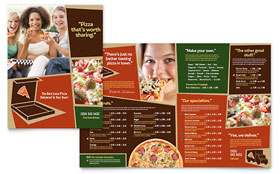 Pizza Pizzeria Restaurant - Menu Sample Template