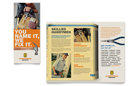 Home Repair Services - Tri Fold Brochure Template
