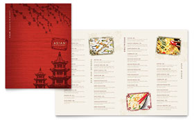 Asian Restaurant - Menu Sample Template