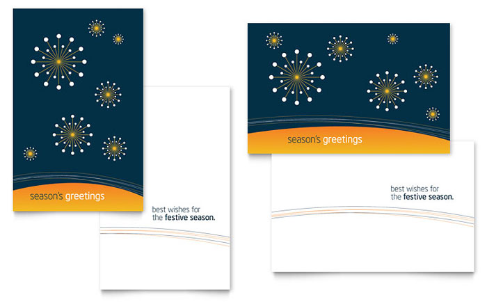 Free Sample Greeting Card Template
