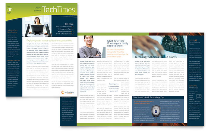 Free Sample Newsletter Template