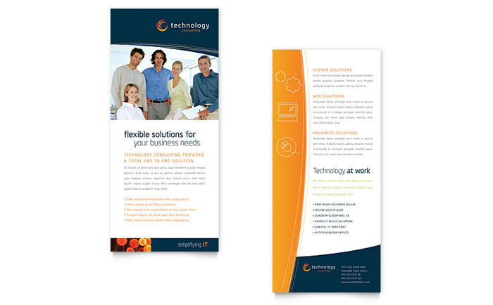 Free Sample Rack Card Template